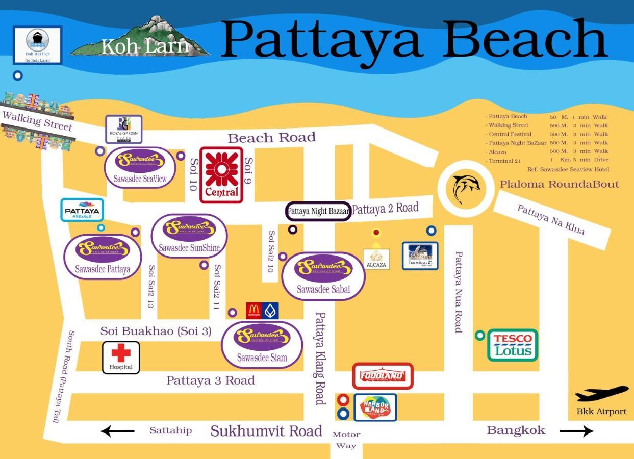 Hotel Sawasdee Sea View Pattaya Zewnętrze zdjęcie